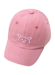 The Girl Cap Sun UV Protection Lightweight Adjustable Summer Beach Teddy Cute Sport Cap, Pink