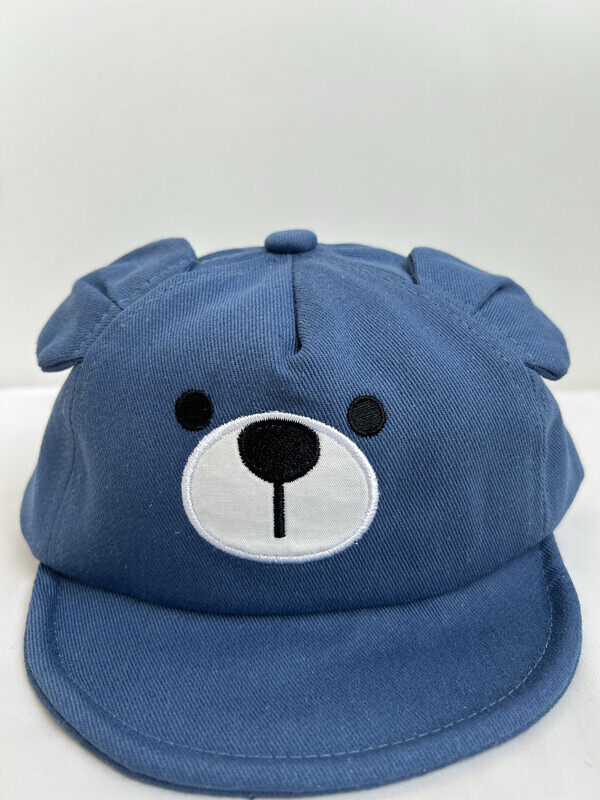 Wonder Kids durable bear caps, Adventurous Bear Caps are perfect for Beach, Travelling and outdoor activities, Comfortable for Kids and Versatile for any clothing styles, Blue