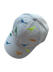 The Girl Cap Durable Dinosaur Cap For Girls, White