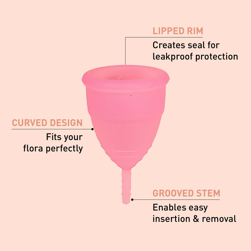 Sirona Pro Reusable Menstrual Cup for Women with Pouch, Medium