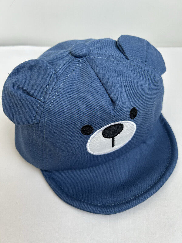 Wonder Kids durable bear caps, Adventurous Bear Caps are perfect for Beach, Travelling and outdoor activities, Comfortable for Kids and Versatile for any clothing styles, Blue