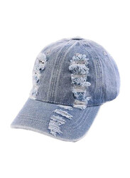 The Girl Cap Stylish Cap For Girls, Light Blue