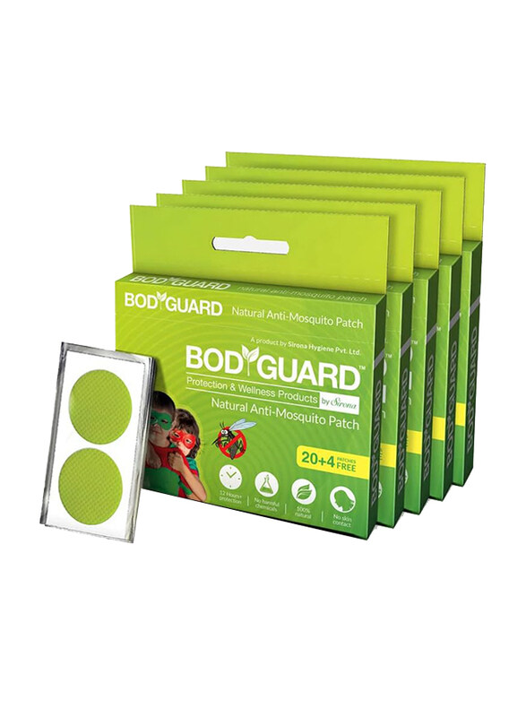 

BodyGuard 6 x 24 Patches Premium Natural Anti Mosquito Repellent Patches