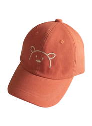 The Girl Cap Sun UV Protection Lightweight Adjustable Summer Beach Teddy Cute Sport Cap, Orange