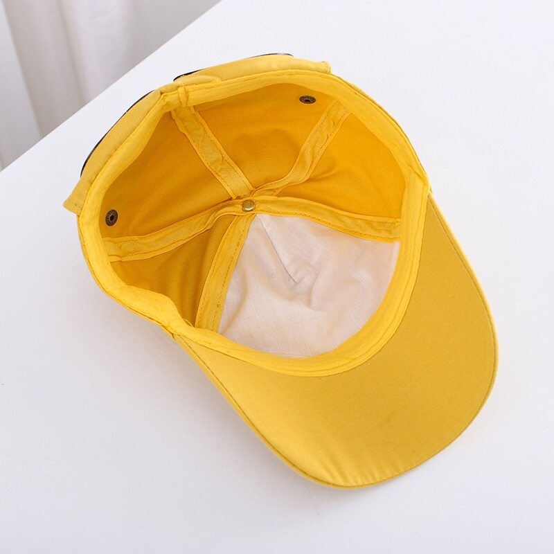 Wonder Kids durable believe caps, Adventurous Caps with unique style are perfect for Beach, Travelling and outdoor activities, Comfortable for Kids, Yellow