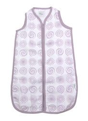 Buy Responsibly Organic Cotton 2- Layer Charming Patterns Circle Muslin Baby Sleeping Bag, KASB1016, Multicolour