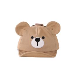 Wonder Kids durable bear caps, Adventurous Bear Caps are perfect for Beach, Travelling and outdoor activities, Comfortable for Kids and Versatile for any clothing styles, Beige