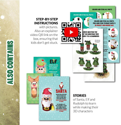 Buy Responsibly Christmas Tree Eco Craft Diy Kit, 35cm, Multicolour