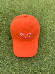 The Girl Cap Sun UV Protection Lightweight Adjustable Summer Beach Teddy Cute Sport Cap, Orange