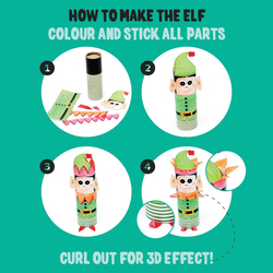 Buy Responsibly Christmas Tree Eco Craft Diy Kit, 35cm, Multicolour