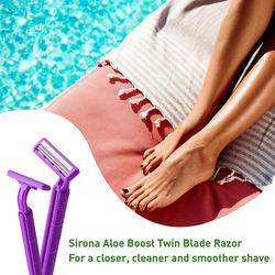 Sirona Disposable Hair Removal Razor for Women, 10 Pieces