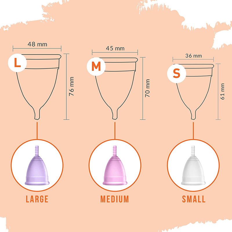 Sirona Reusable Menstrual Cup for Women, 10 Pieces