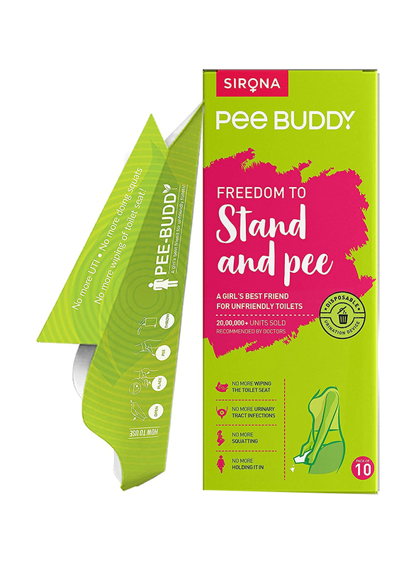 PeeBuddy Disposable Female Urination Device, 10 Funnels