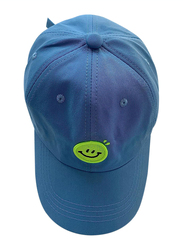 The Girl Cap Durable Smiley Cap For Girls, Blue
