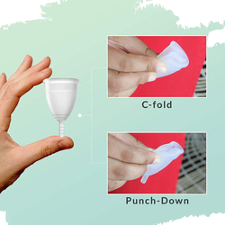 Sirona Reusable Menstrual Small Cup for Women with Pouch, 3 Pieces