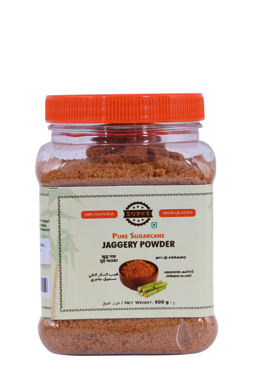 ZUPER Unrefined Sugar Cane Jaggery Powder, Alternative to Refined Sugar that Boosts Your Energy, Gur powder Enhance digestive Health, Natural unprocessed sweetener contains no preservatives, 500g