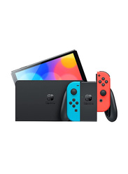 NINTENDO SWITCH OLED 64 GB WITH CONTROLLERS JAPAN VERSION RED AND BLUE
