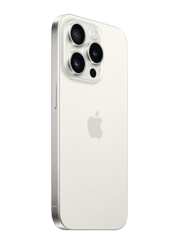 Apple iPhone 15 Pro 256GB White Titanium, Without FaceTime, 8GB RAM, 5G, Single Sim Smartphone, UAE Version