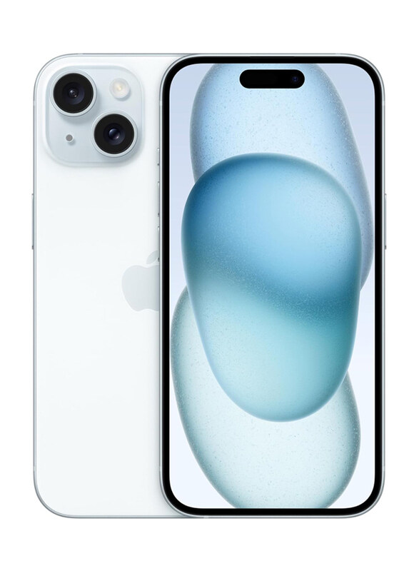 

Apple iPhone 15 256GB Blue, Without FaceTime, 6GB RAM, 5G, Single Sim Smartphone, UAE Version