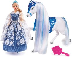 PRINCESS SNOW QUEEN 30CM WITH HORSE (GG03025E)