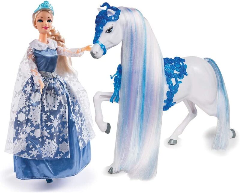 PRINCESS SNOW QUEEN 30CM WITH HORSE (GG03025E)