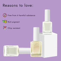 Pastel  Nail Polish, 13ml, 02 Pearly, White