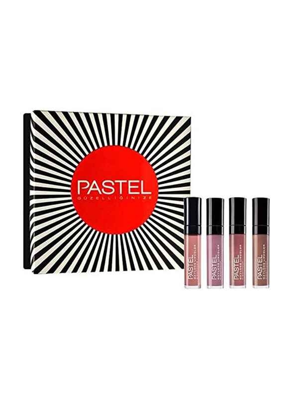 

Pastel Daylong Kissproof Matte Liquid Lipstick, 4 Piece, Multicolour