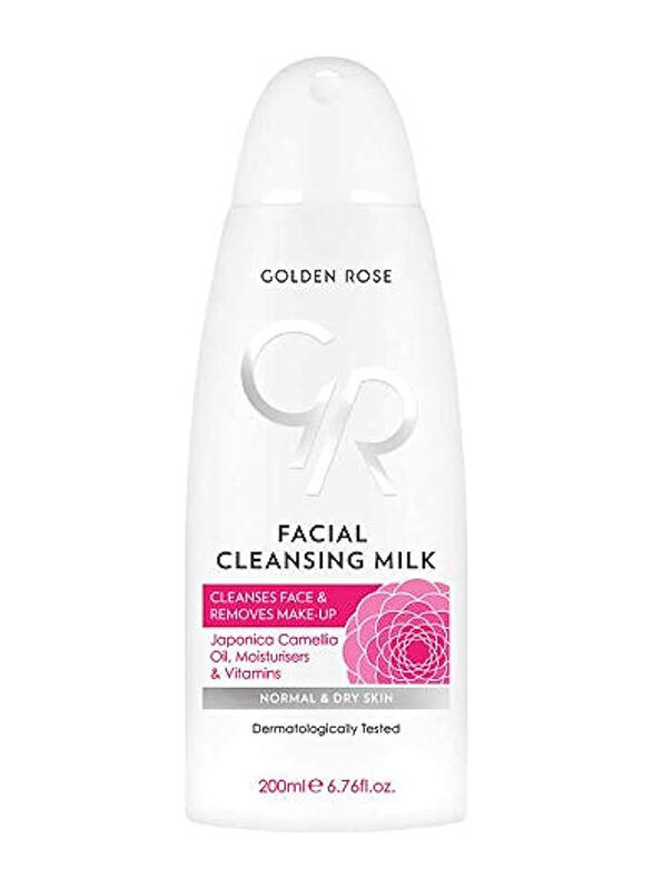 

Golden Rose Facial Cleansing Milk with Japonica Camellia Oil, Moisturisers & Vitamins, 200ml