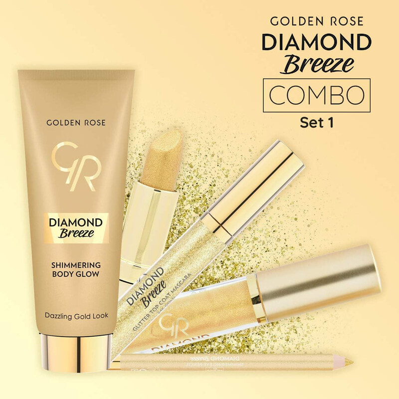 

Golden Rose Diamond Breeze Makeup Set, No. 01 24k Gold, Gold