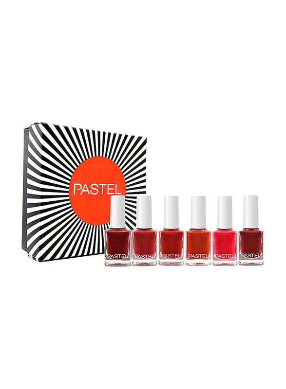 

Pastel Nail Heart Nail Polish Set, 6 Pieces, Multicolour