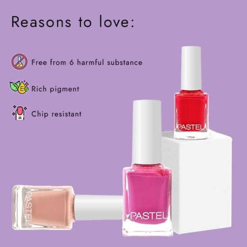 Pastel  Nail Polish, 13ml, 345 Tulip, Pink