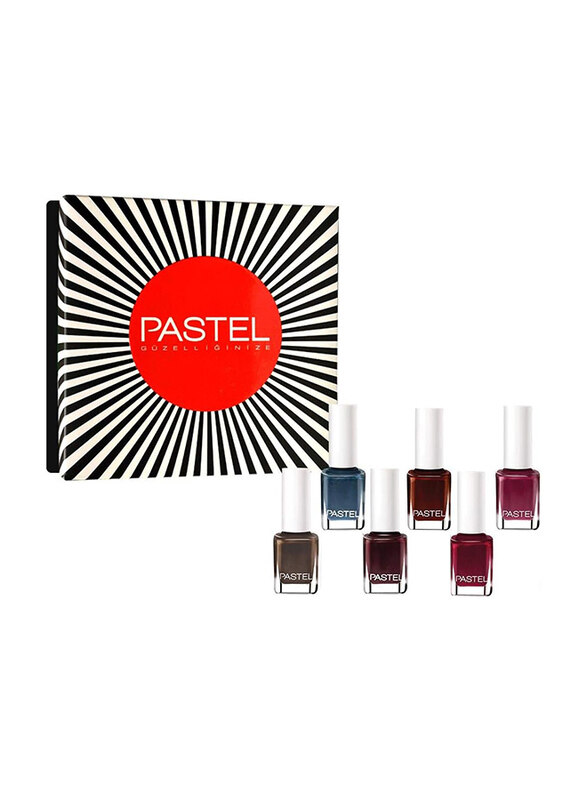 

Pastel Classic Nail Polish Set 6 Pieces, Multicolour