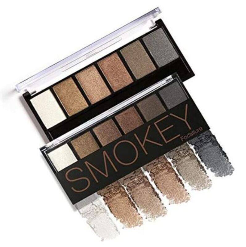 

Focallure Smokey 6 Pan Eyeshadow Palette, 1, Fa-06-1