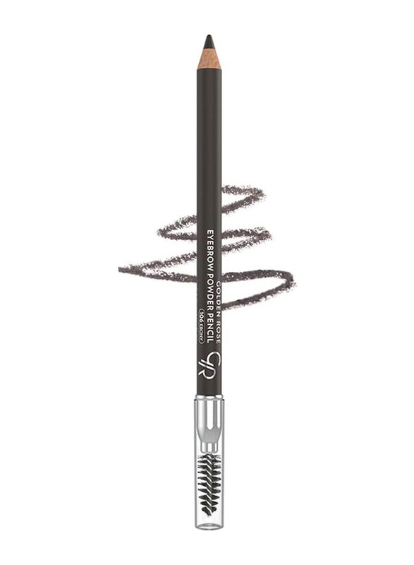 

Golden Rose Eyebrow Powder Pencil, No. 106 Ebon, Brown