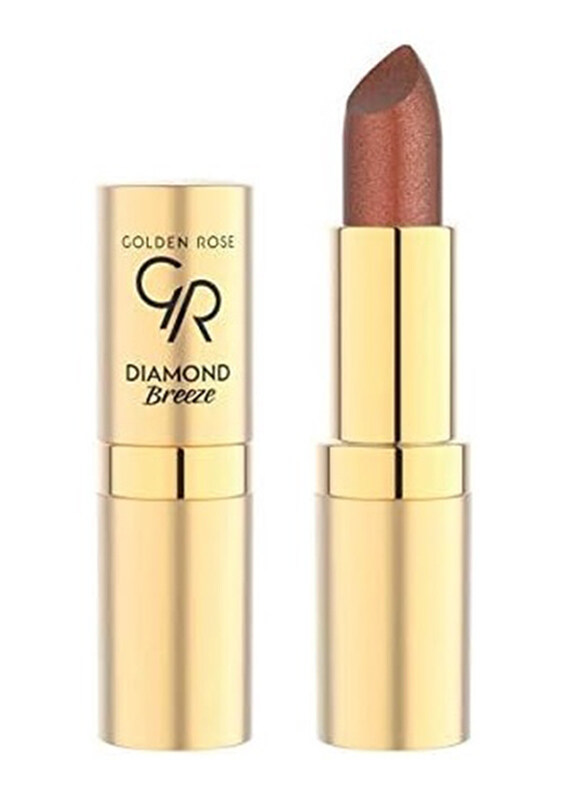 

Golden Rose Diamond Breeze Shimmering Lipstick, No. 03, Brown