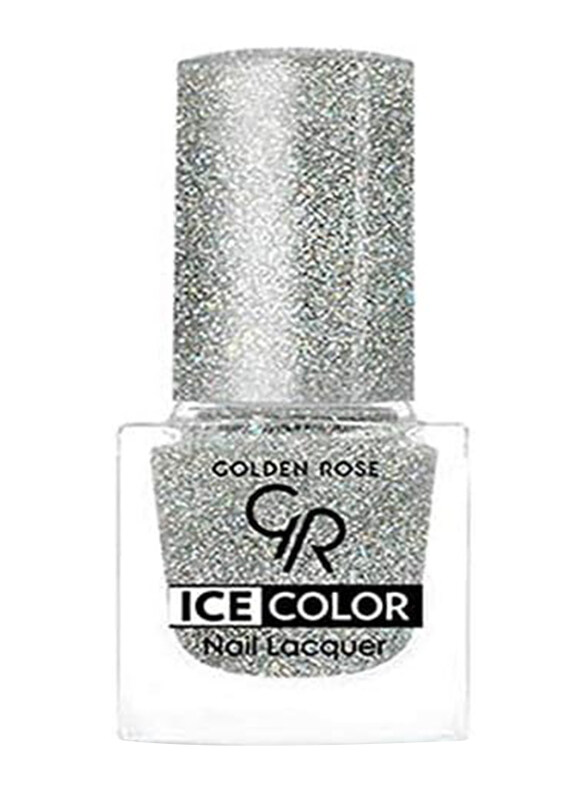 

Golden Rose Ice Color Glitter Nail Polish, No. 196, Silver