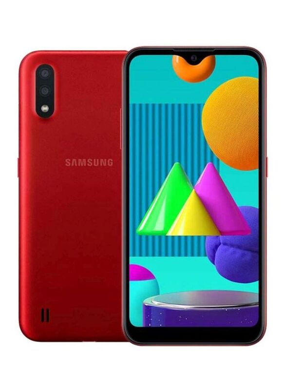 Samsung Galaxy M01 32GB Red, 3GB RAM, 4G LTE, Dual SIM Smartphone, International Version
