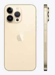 Apple iPhone 14 Pro 128GB Gold, With FaceTime, 6GB RAM, 5G, Dual Sim Smartphone, Middle East Version