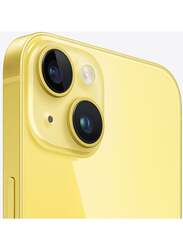 Apple iPhone 14 128GB Yellow, With FaceTime, 4GB RAM, 5G, Single Sim Smartphone, International Version