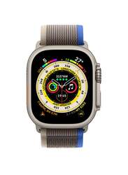 Apple Watch Ultra Dash 49mm Smartwatch, GPS + Cellular, Titanium Case With Blue/Grey Trail Loop