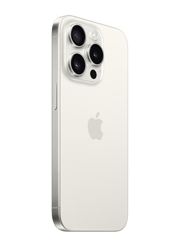 Apple iPhone 15 Pro Max 256GB White Titanium, With FaceTime, 8GB RAM, 5G, Single SIM Smartphone, Middle East Version