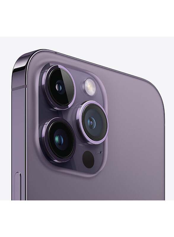 Apple iPhone 14 Pro 128GB Deep Purple, With FaceTime, 6GB RAM, 5G, Dual Sim Smartphone, Middle East Version