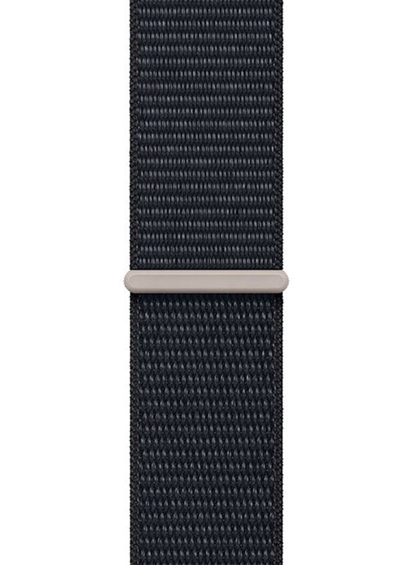 Apple Watch Series 9 45mm Smart Watch, GPS, Midnight Aluminium Case With Midnight Sport Loop Band