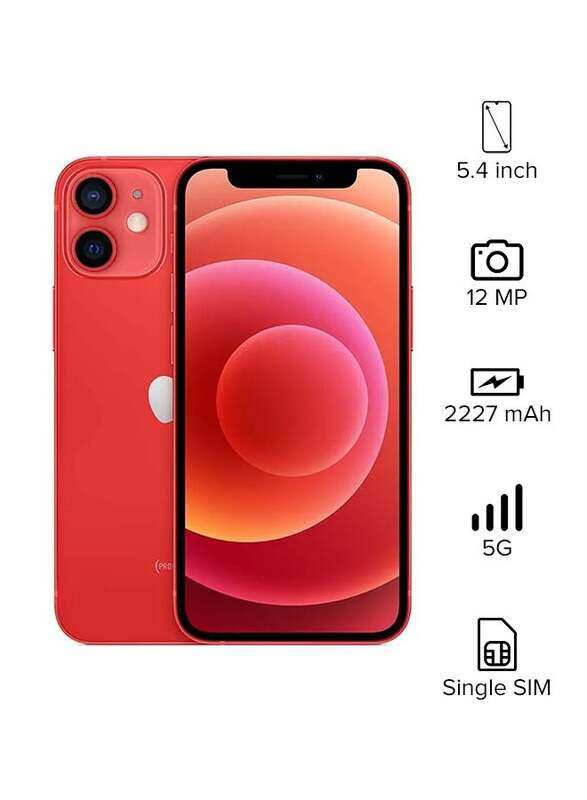 

Apple iPhone 12 Mini 64GB Red, With FaceTime, 4GB, 5G, Dual SIM Smartphones