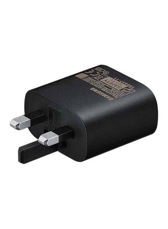 Samsung 25W Super Fast Wall Charger with USB-C to USB-C Cable, Black