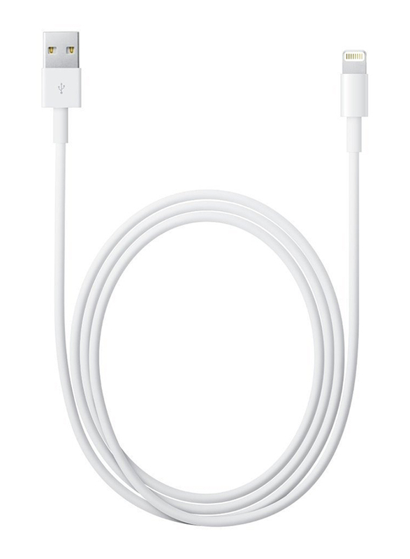 Apple 2-Meter Lightning Cable, USB A Male to Lightning for Apple Devices, White
