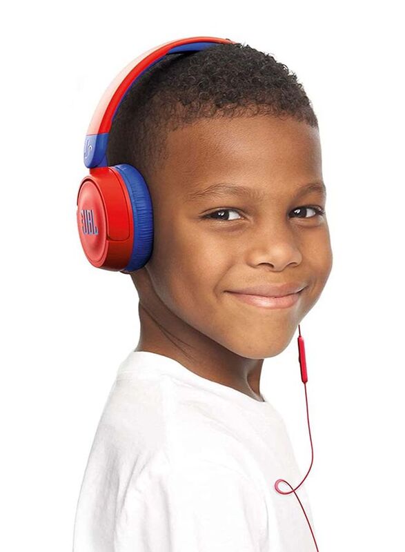 JBL Jr 310 Kid Wired On-Ear Headphones, Red