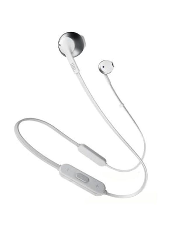 JBL T205 Wireless/Bluetooth In-Ear Headphones, White