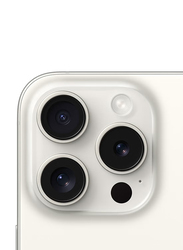 Apple iPhone 15 Pro Max 256GB White Titanium, With FaceTime, 8GB RAM, 5G, Single SIM Smartphone, Middle East Version