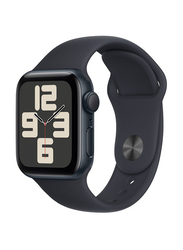 Apple Watch SE (2023) 40mm S/M & M/L Smart Watch, GPS + Cellular, Midnight Aluminium Case With Midnight Sport Band